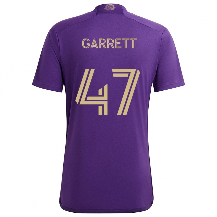 Bambino Maglia Ian Garrett #47 Viola Giallo Kit Gara Home 2024/25 Maglietta