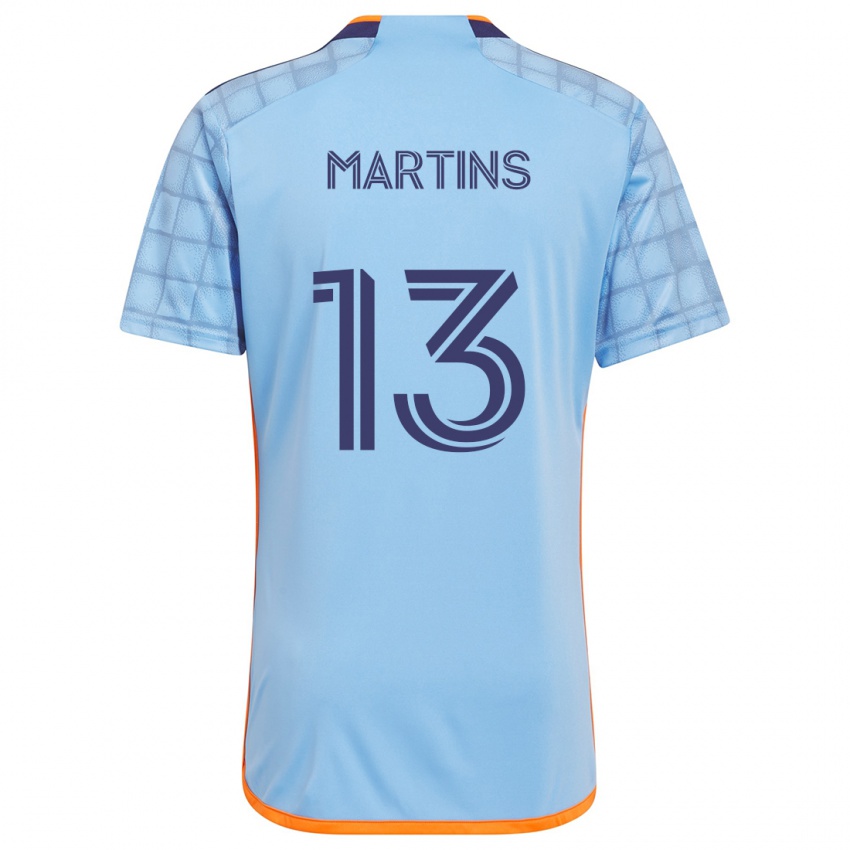 Bambino Maglia Thiago Martins #13 Blu Arancione Kit Gara Home 2024/25 Maglietta