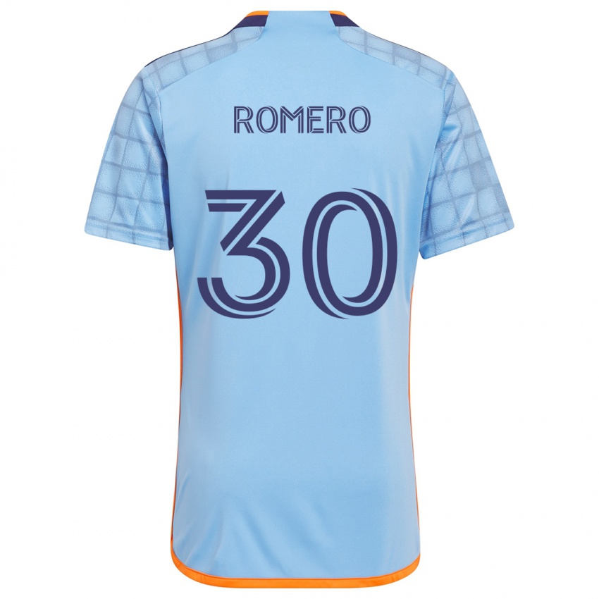 Bambino Maglia Tomás Romero #30 Blu Arancione Kit Gara Home 2024/25 Maglietta