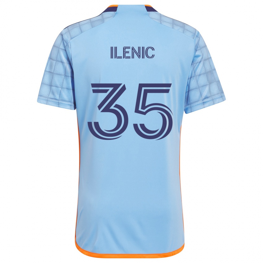 Bambino Maglia Mitja Ilenic #35 Blu Arancione Kit Gara Home 2024/25 Maglietta