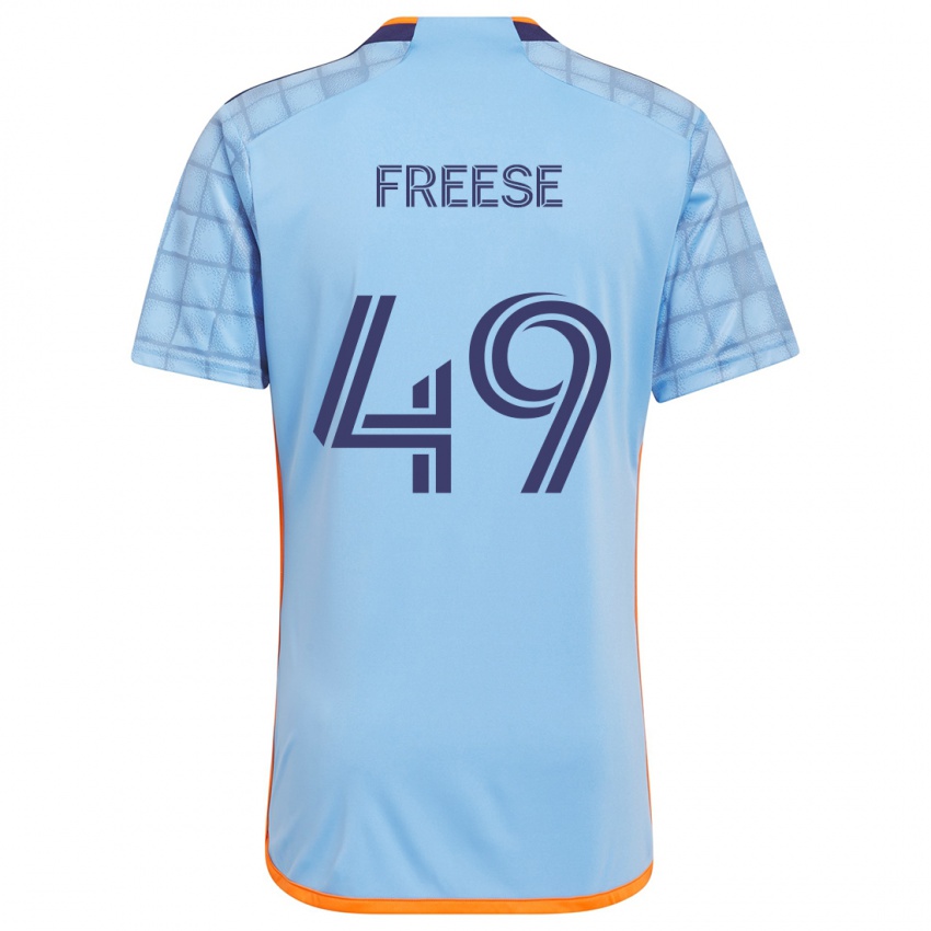 Bambino Maglia Matt Freese #49 Blu Arancione Kit Gara Home 2024/25 Maglietta