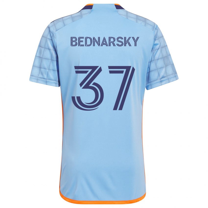 Bambino Maglia Stevo Bednarsky #37 Blu Arancione Kit Gara Home 2024/25 Maglietta