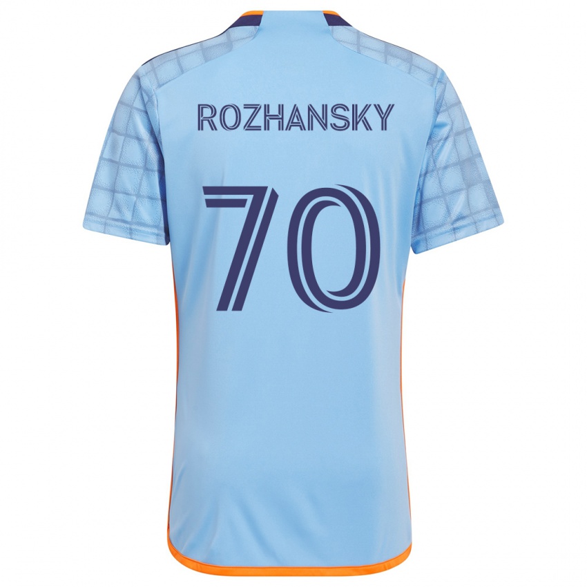 Bambino Maglia Jake Rozhansky #70 Blu Arancione Kit Gara Home 2024/25 Maglietta