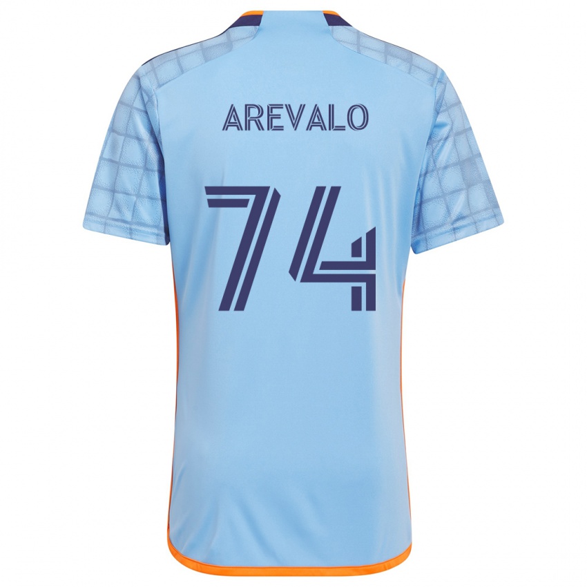 Bambino Maglia Ronny Arévalo #74 Blu Arancione Kit Gara Home 2024/25 Maglietta