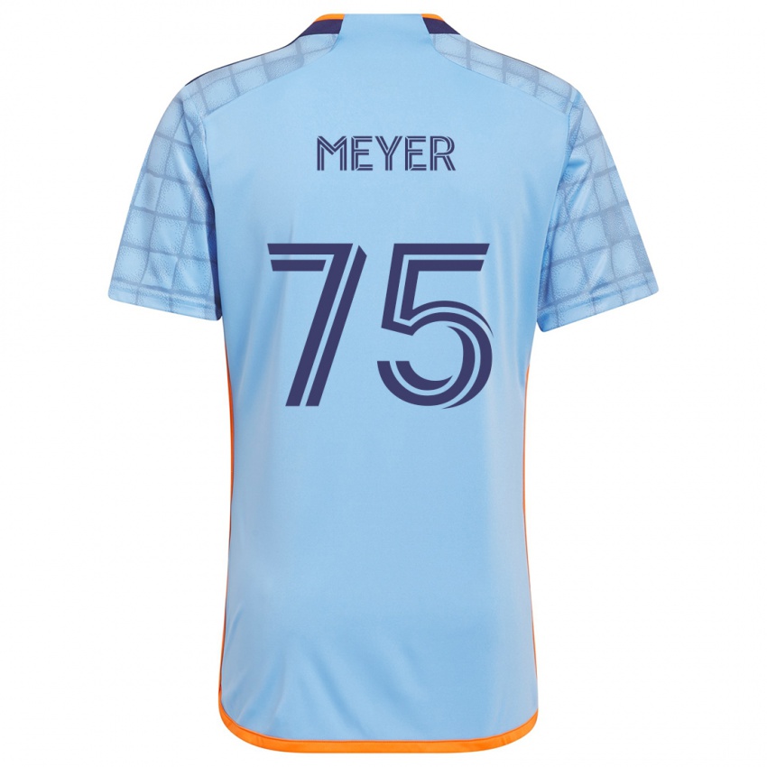 Bambino Maglia Will Meyer #75 Blu Arancione Kit Gara Home 2024/25 Maglietta