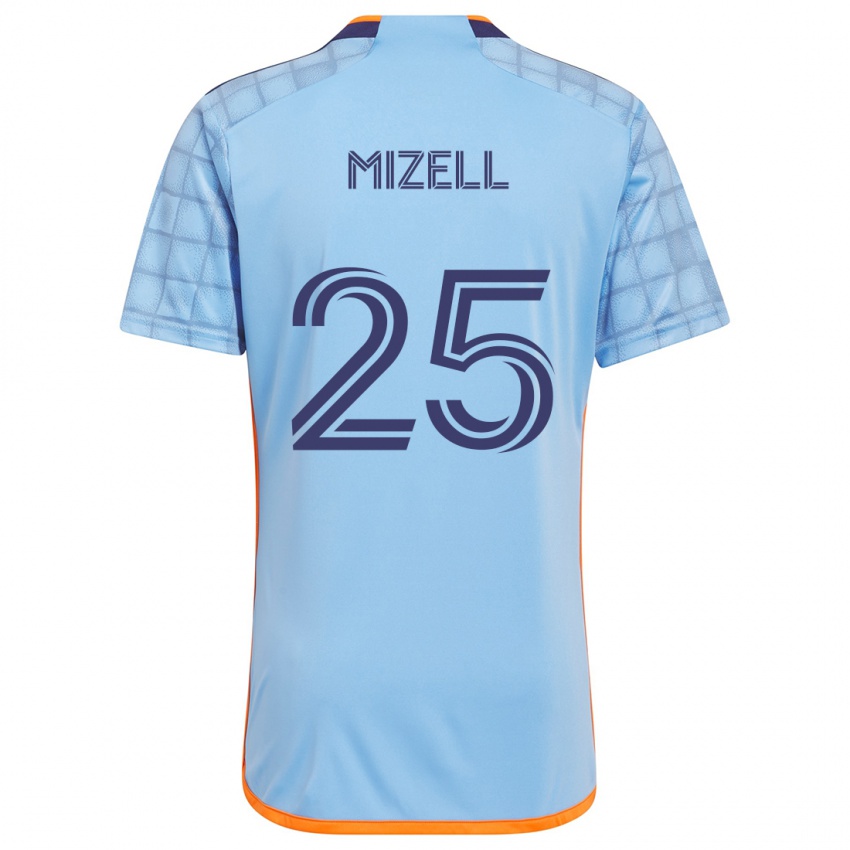 Bambino Maglia Cody Mizell #25 Blu Arancione Kit Gara Home 2024/25 Maglietta