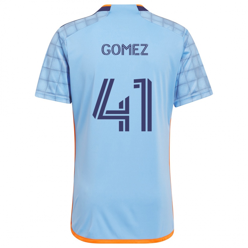 Bambino Maglia Julián Gómez #41 Blu Arancione Kit Gara Home 2024/25 Maglietta