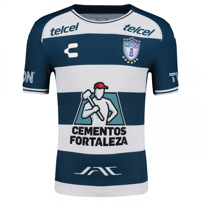 Bambino Maglia Santiago Homenchenko #0 Blu Bianco Kit Gara Home 2024/25 Maglietta