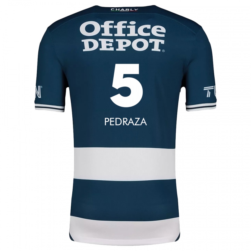 Bambino Maglia Pedro Pedraza #5 Blu Bianco Kit Gara Home 2024/25 Maglietta