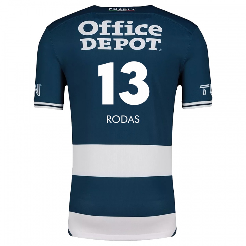 Bambino Maglia Carlos Rodas #13 Blu Bianco Kit Gara Home 2024/25 Maglietta