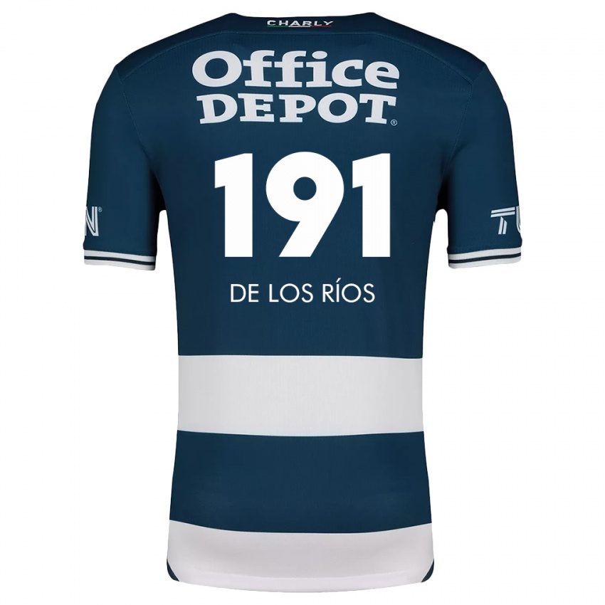 Bambino Maglia Sergio De Los Ríos #191 Blu Bianco Kit Gara Home 2024/25 Maglietta