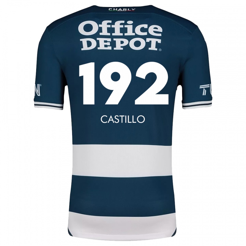 Bambino Maglia José Castillo #192 Blu Bianco Kit Gara Home 2024/25 Maglietta