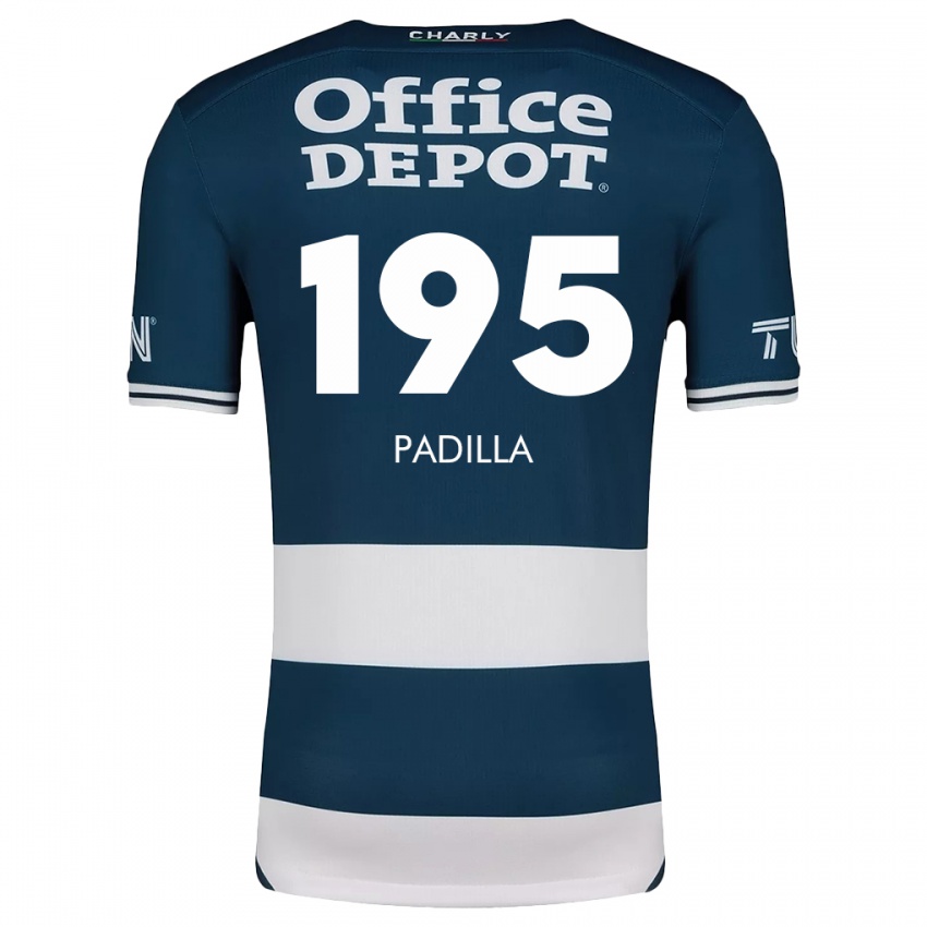 Bambino Maglia Ángel Padilla #195 Blu Bianco Kit Gara Home 2024/25 Maglietta