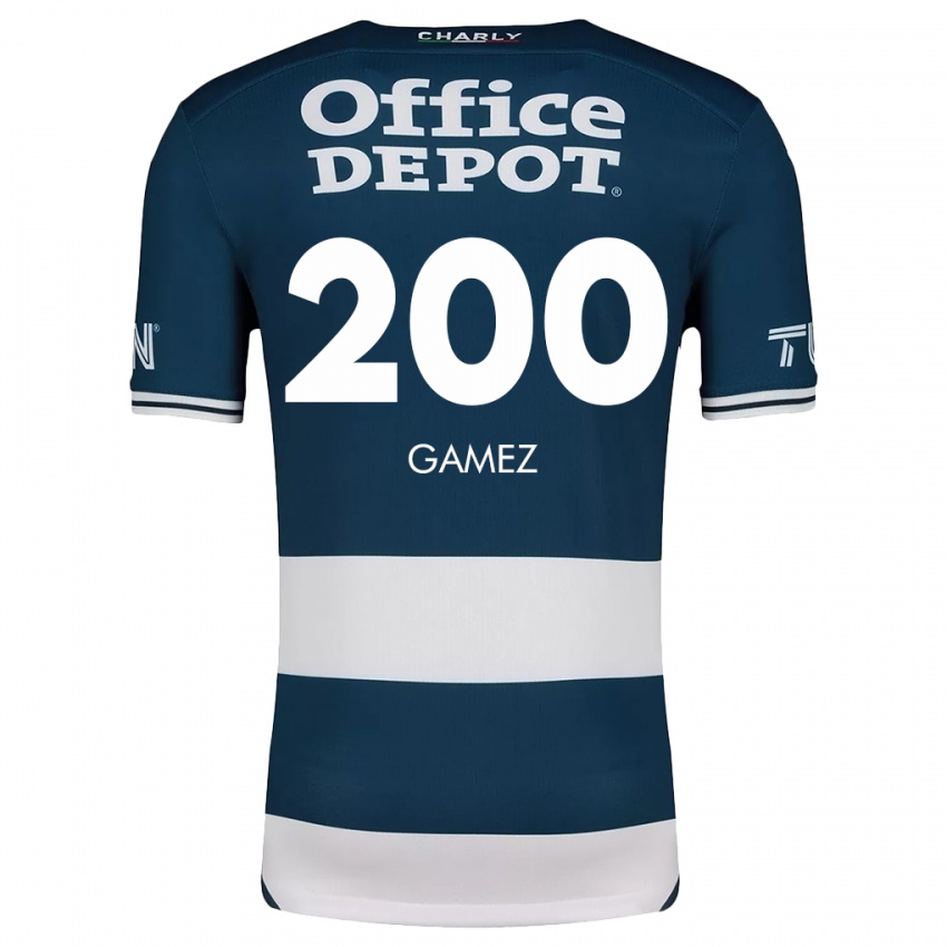 Bambino Maglia Sergio Gámez #200 Blu Bianco Kit Gara Home 2024/25 Maglietta