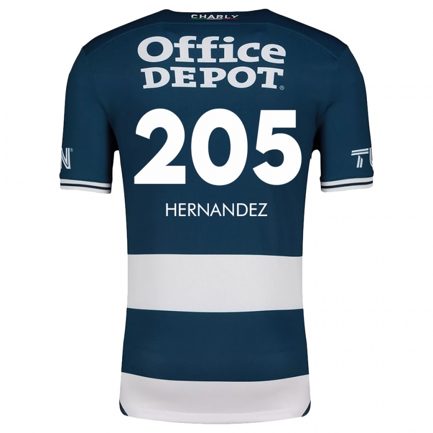 Bambino Maglia Sergio Hernández #205 Blu Bianco Kit Gara Home 2024/25 Maglietta