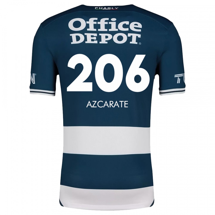 Bambino Maglia Yerar Azcárate #206 Blu Bianco Kit Gara Home 2024/25 Maglietta