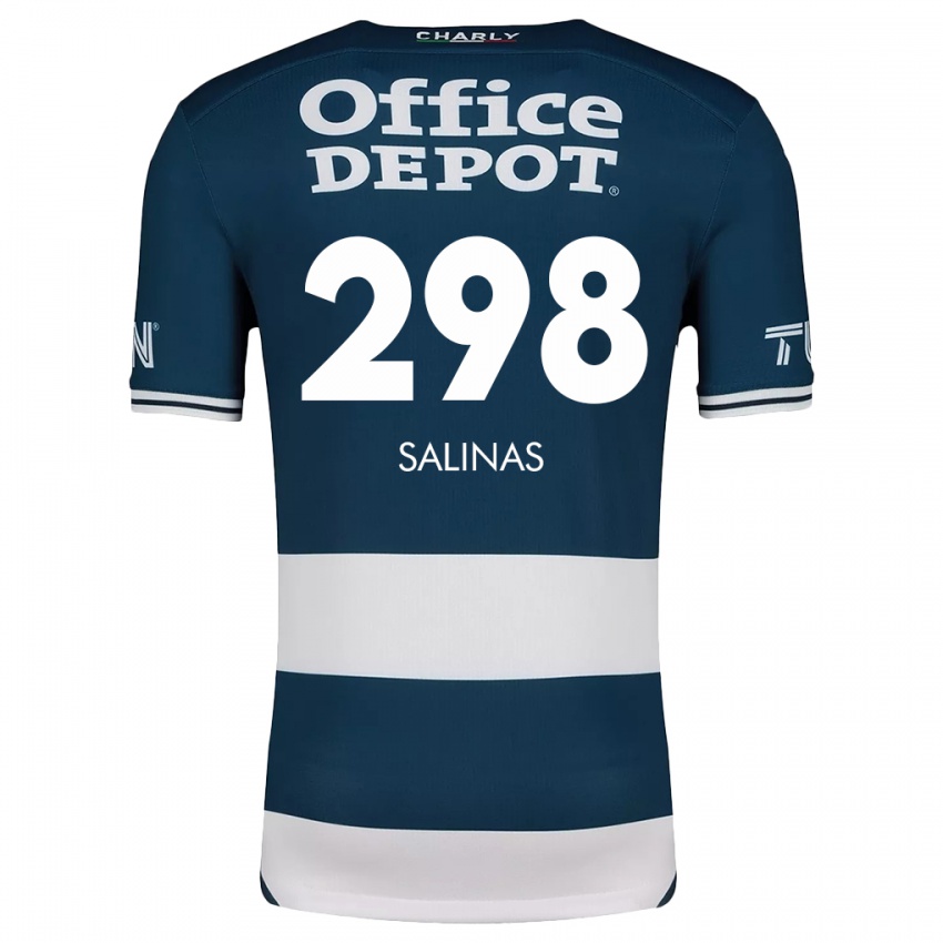 Bambino Maglia Jesús Salinas #298 Blu Bianco Kit Gara Home 2024/25 Maglietta