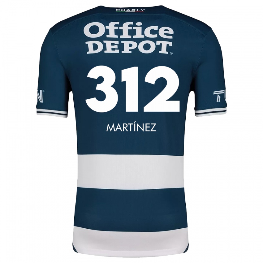 Bambino Maglia Ulises Martínez #312 Blu Bianco Kit Gara Home 2024/25 Maglietta