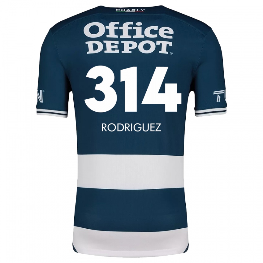 Bambino Maglia Alan Rodríguez #314 Blu Bianco Kit Gara Home 2024/25 Maglietta