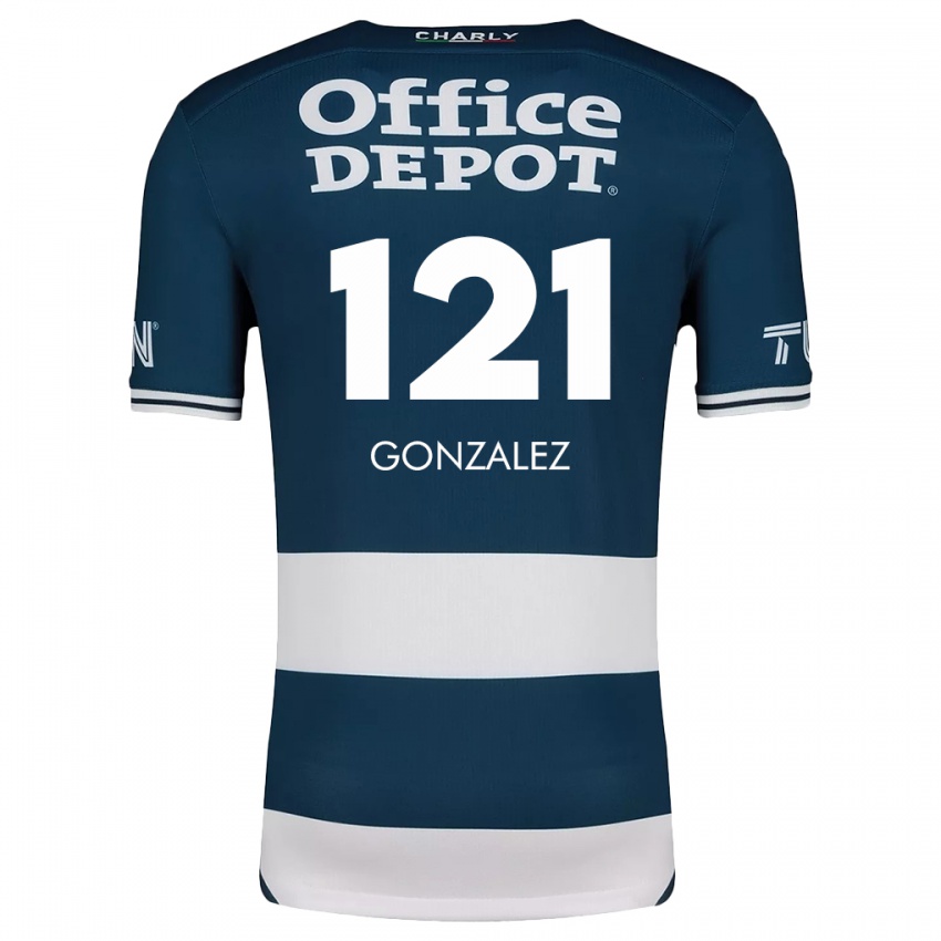 Bambino Maglia Cristian González #121 Blu Bianco Kit Gara Home 2024/25 Maglietta