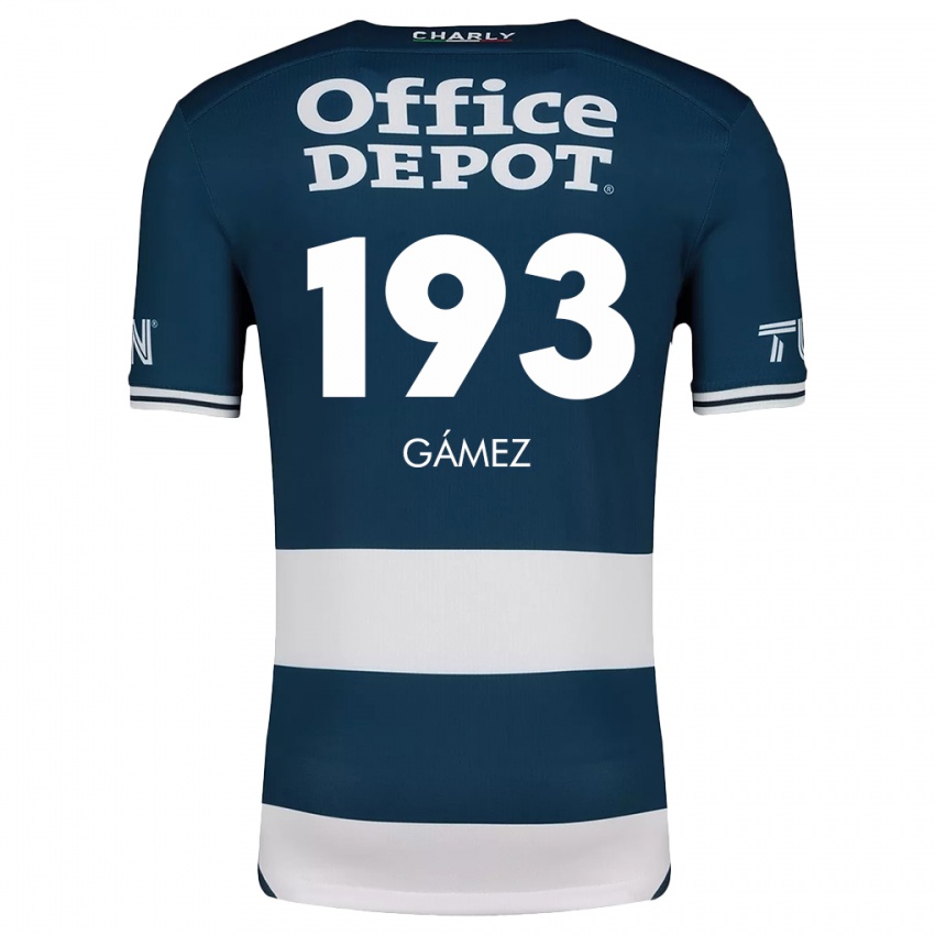 Bambino Maglia Juan Gámez #193 Blu Bianco Kit Gara Home 2024/25 Maglietta