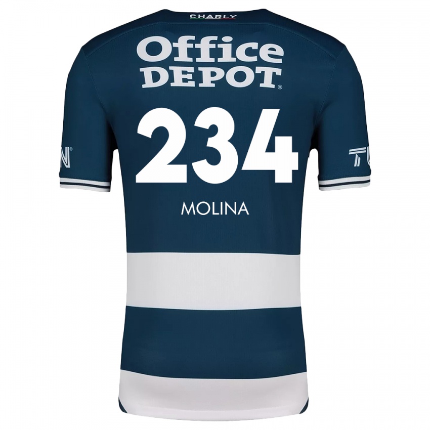 Bambino Maglia Yoshimar Molina #234 Blu Bianco Kit Gara Home 2024/25 Maglietta