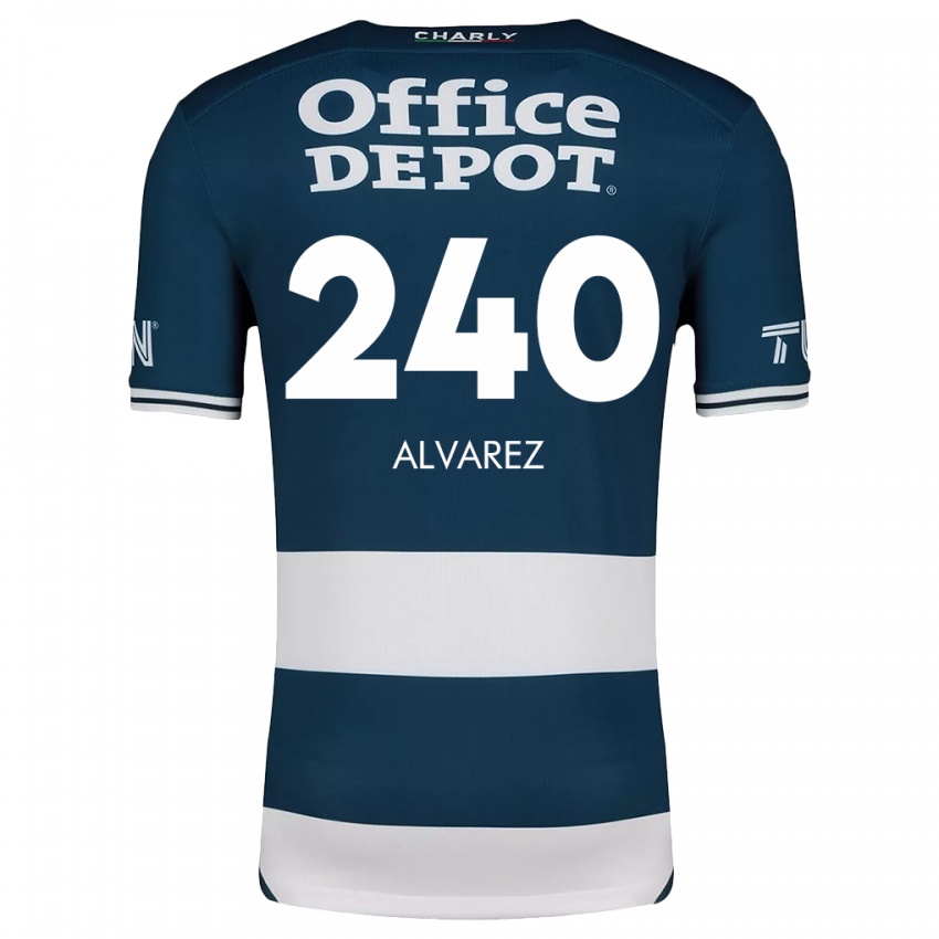 Bambino Maglia Gael Álvarez #240 Blu Bianco Kit Gara Home 2024/25 Maglietta