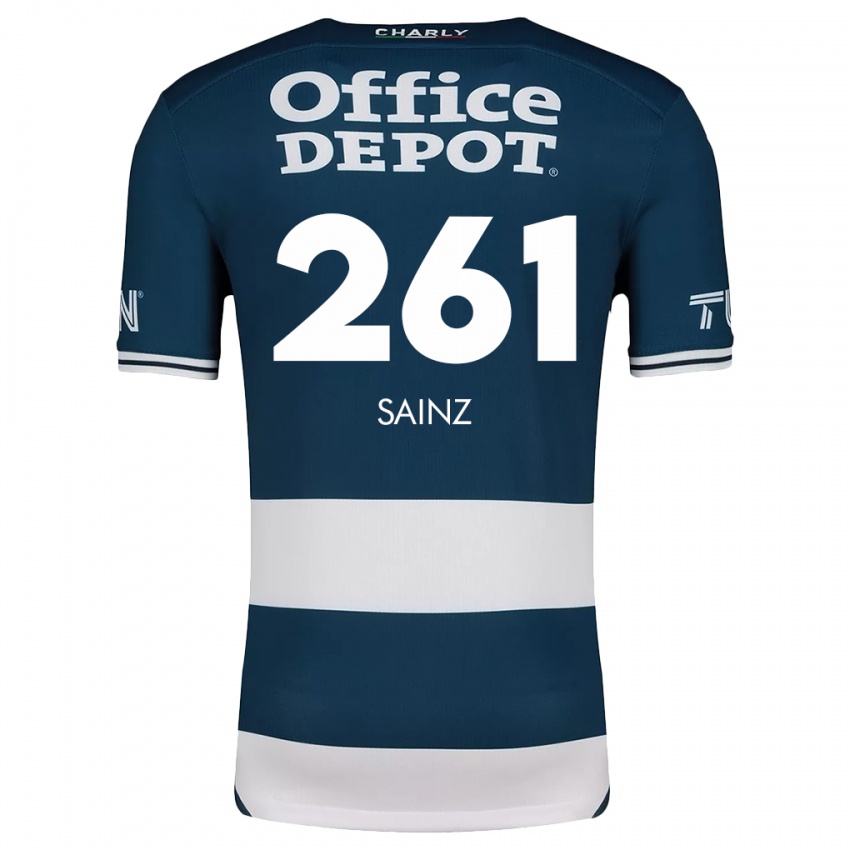 Bambino Maglia Diego Sáinz #261 Blu Bianco Kit Gara Home 2024/25 Maglietta