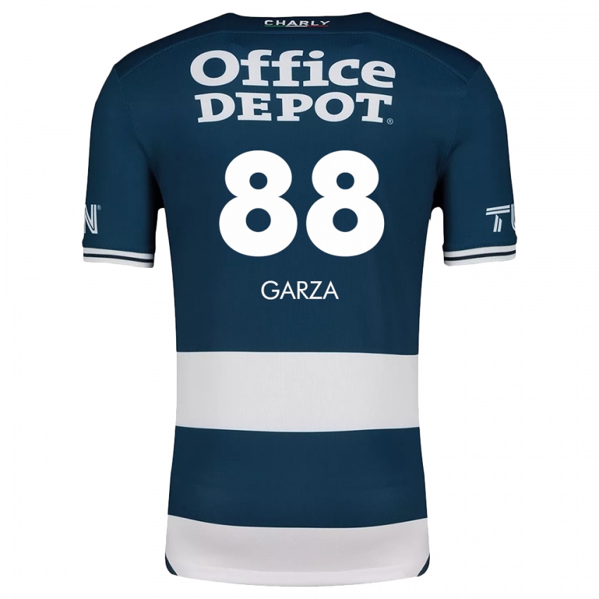 Bambino Maglia Adrián Garza #88 Blu Bianco Kit Gara Home 2024/25 Maglietta