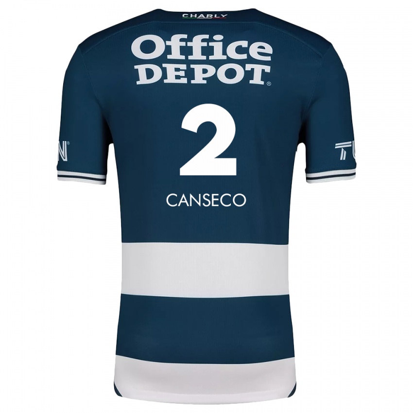 Bambino Maglia Fernanda Canseco #2 Blu Bianco Kit Gara Home 2024/25 Maglietta