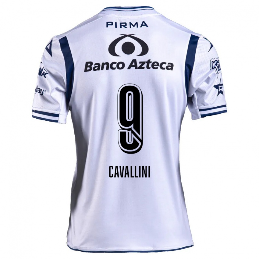 Bambino Maglia Lucas Cavallini #9 Bianco Blu Navy Kit Gara Home 2024/25 Maglietta