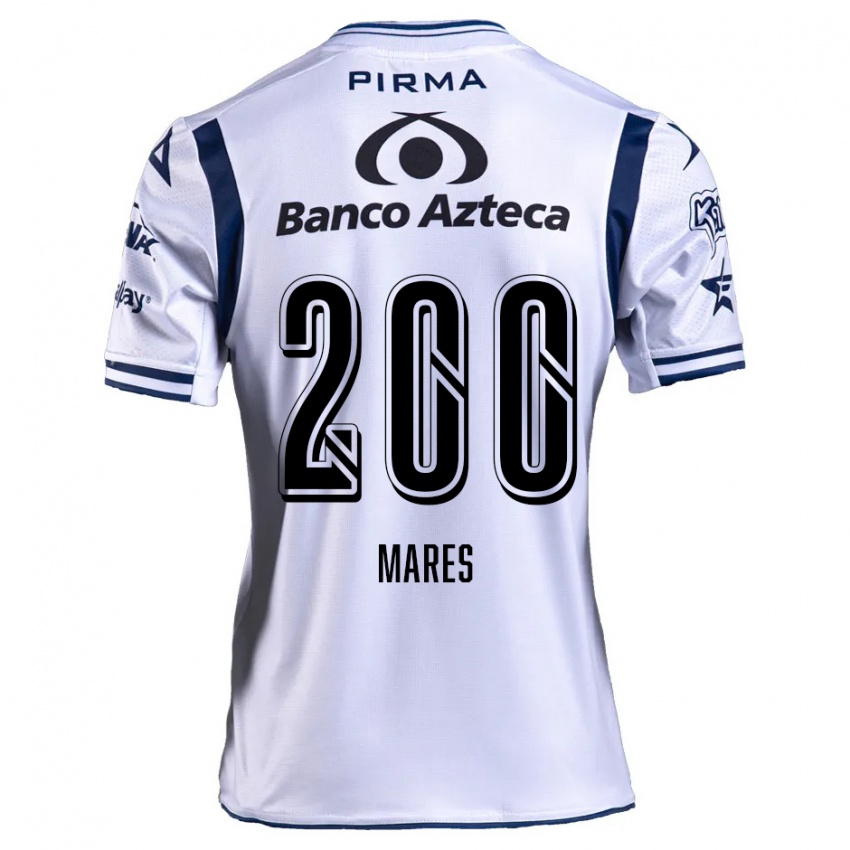 Bambino Maglia Cristian Mares #200 Bianco Blu Navy Kit Gara Home 2024/25 Maglietta