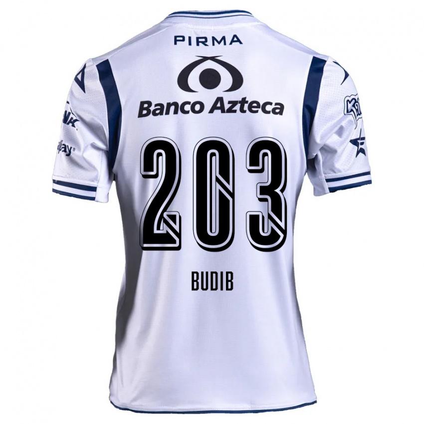 Bambino Maglia Pedro Budib #203 Bianco Blu Navy Kit Gara Home 2024/25 Maglietta