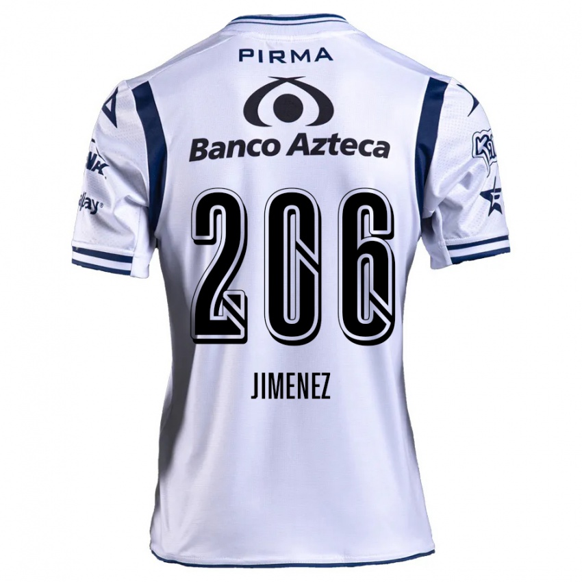 Bambino Maglia Leonardo Jiménez #206 Bianco Blu Navy Kit Gara Home 2024/25 Maglietta