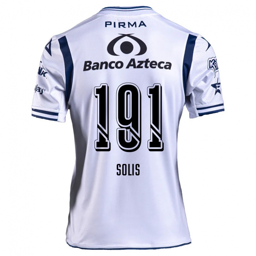 Bambino Maglia César Solís #191 Bianco Blu Navy Kit Gara Home 2024/25 Maglietta