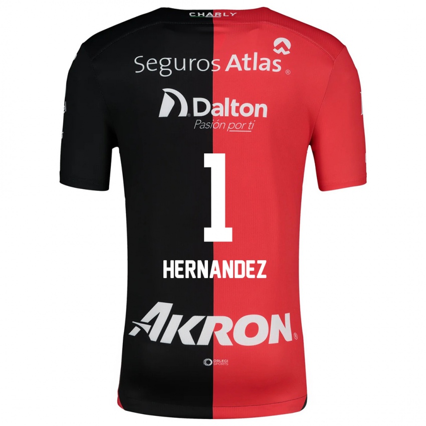 Bambino Maglia José Hernández #1 Rosso Nero Kit Gara Home 2024/25 Maglietta