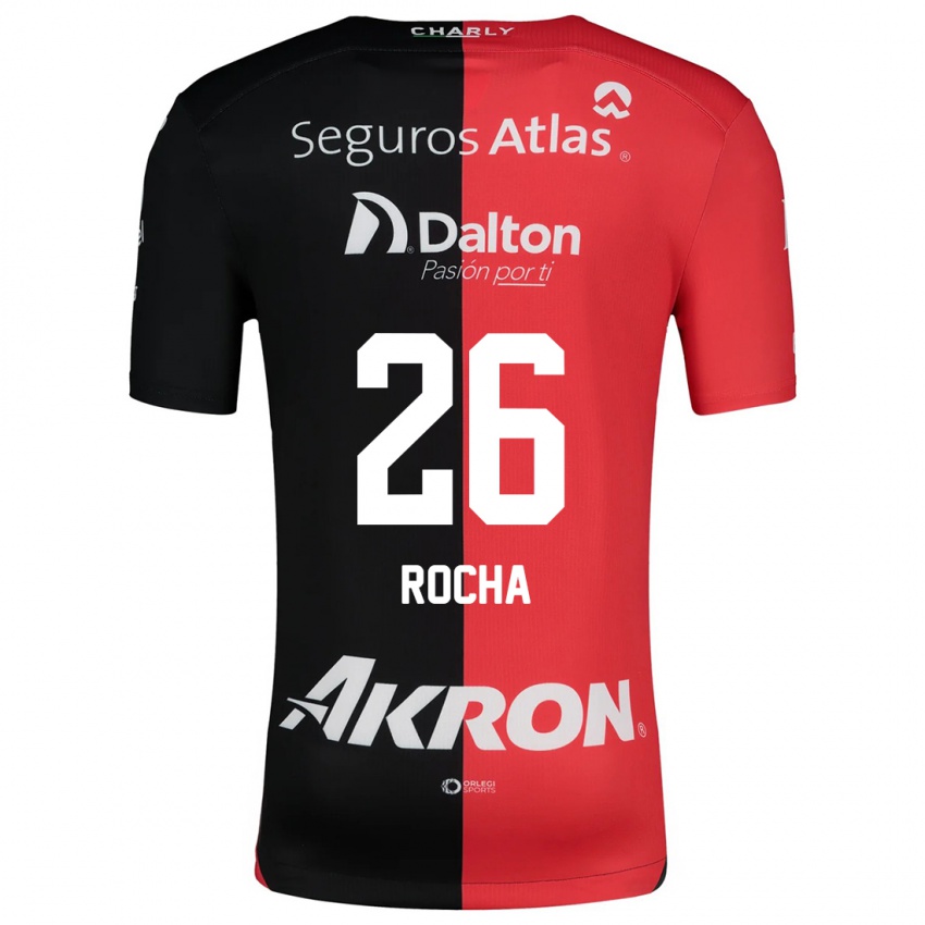 Bambino Maglia Aldo Rocha #26 Rosso Nero Kit Gara Home 2024/25 Maglietta