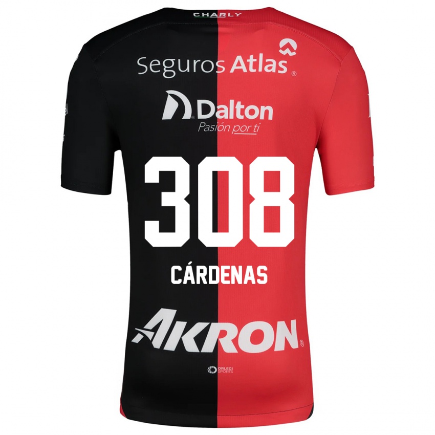 Bambino Maglia Rodrigo Cárdenas #308 Rosso Nero Kit Gara Home 2024/25 Maglietta