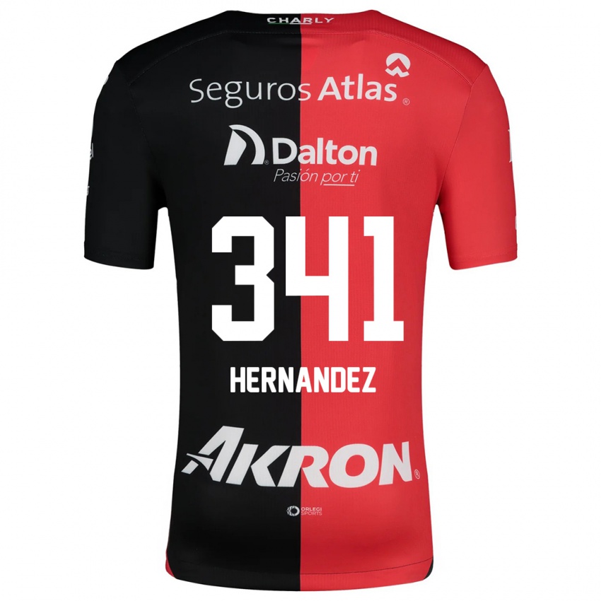 Bambino Maglia Leonardo Hernández #341 Rosso Nero Kit Gara Home 2024/25 Maglietta