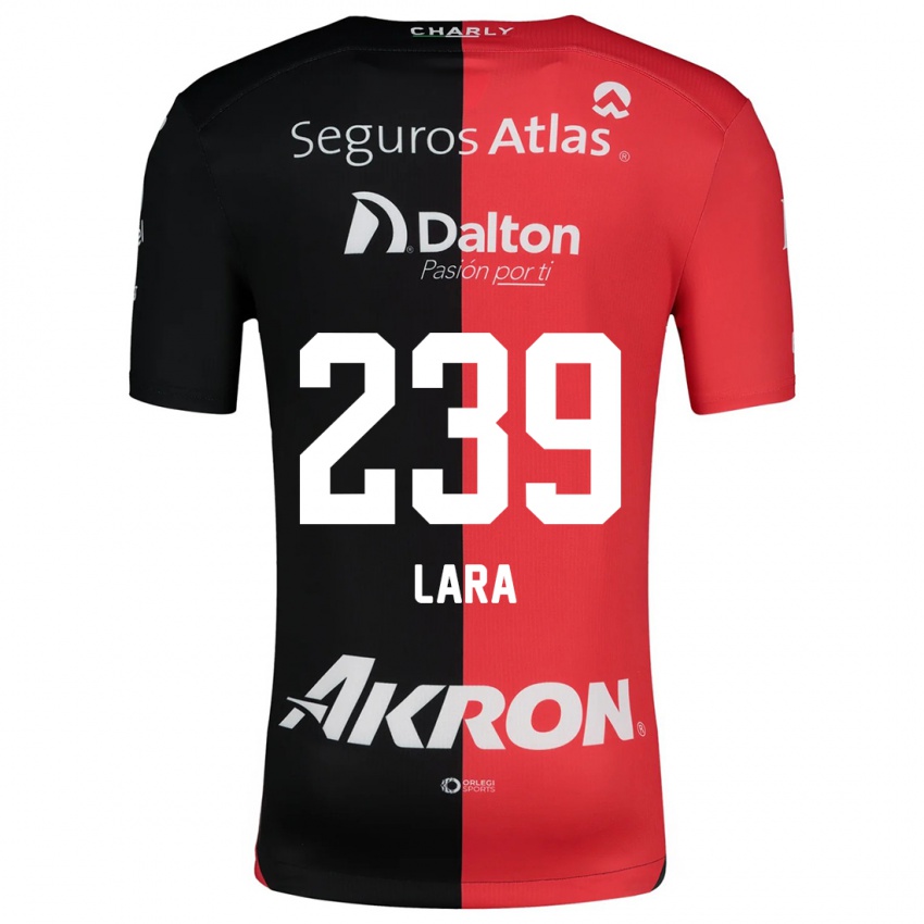 Bambino Maglia Guadalupe Lara #239 Rosso Nero Kit Gara Home 2024/25 Maglietta