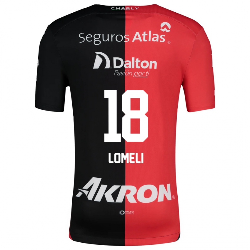 Bambino Maglia Alejandra Lomelí #18 Rosso Nero Kit Gara Home 2024/25 Maglietta