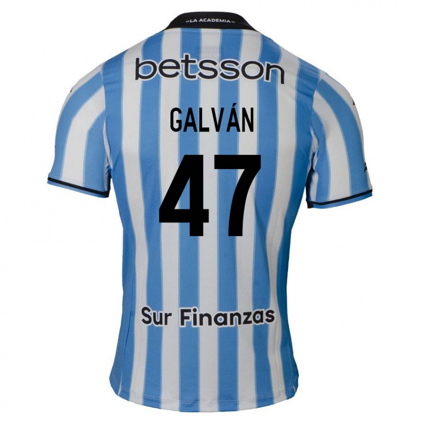 Bambino Maglia Ignacio Galván #47 Blu Bianco Nero Kit Gara Home 2024/25 Maglietta