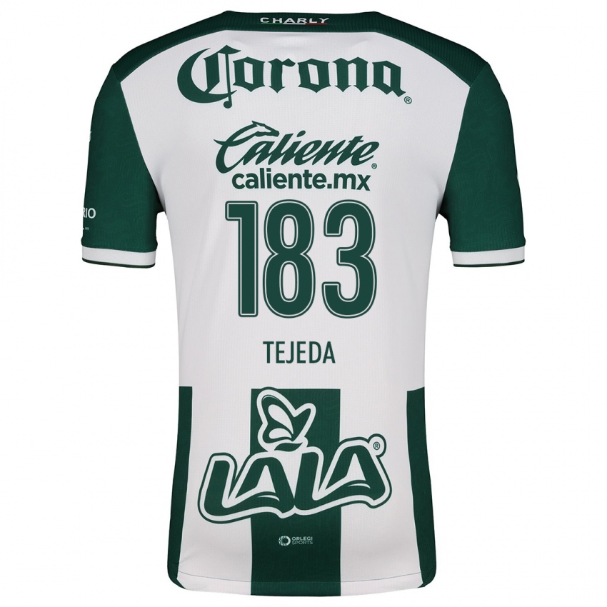 Bambino Maglia Juan Tejeda #183 Verde Bianco Kit Gara Home 2024/25 Maglietta