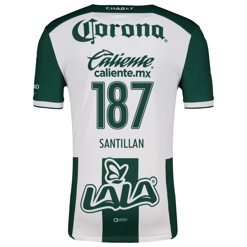 Bambino Maglia Emilio Santillán #187 Verde Bianco Kit Gara Home 2024/25 Maglietta