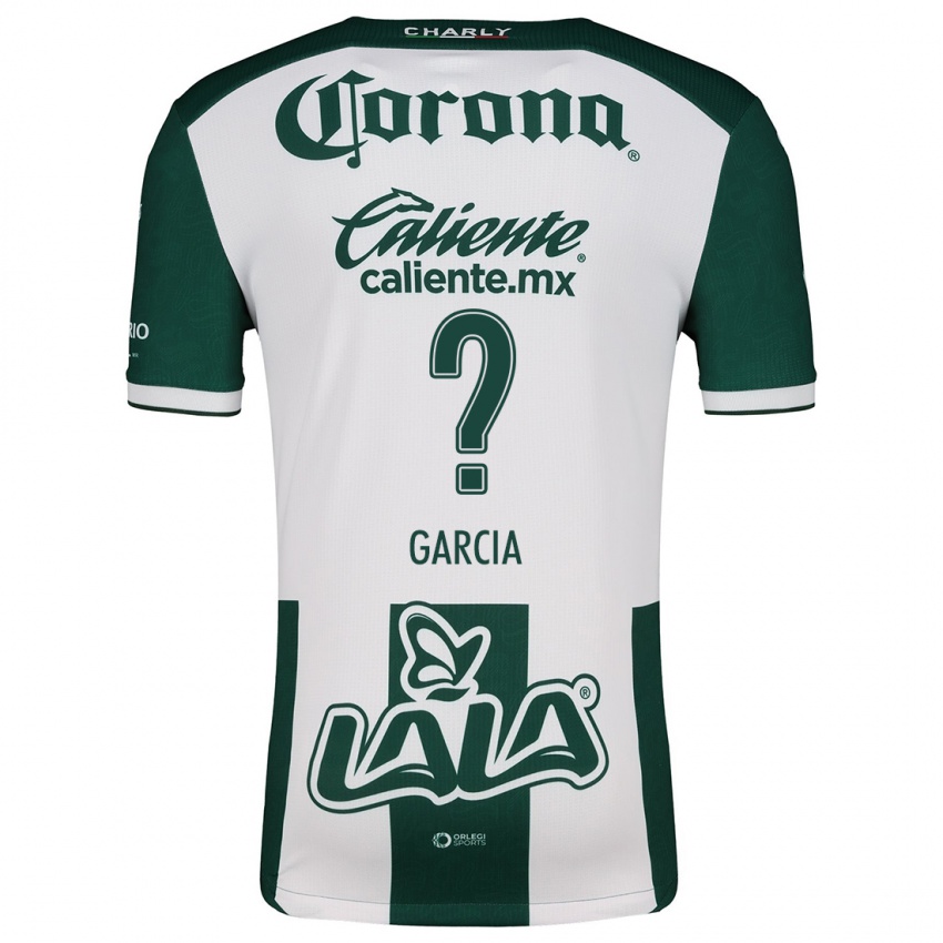 Bambino Maglia Kevin García #0 Verde Bianco Kit Gara Home 2024/25 Maglietta