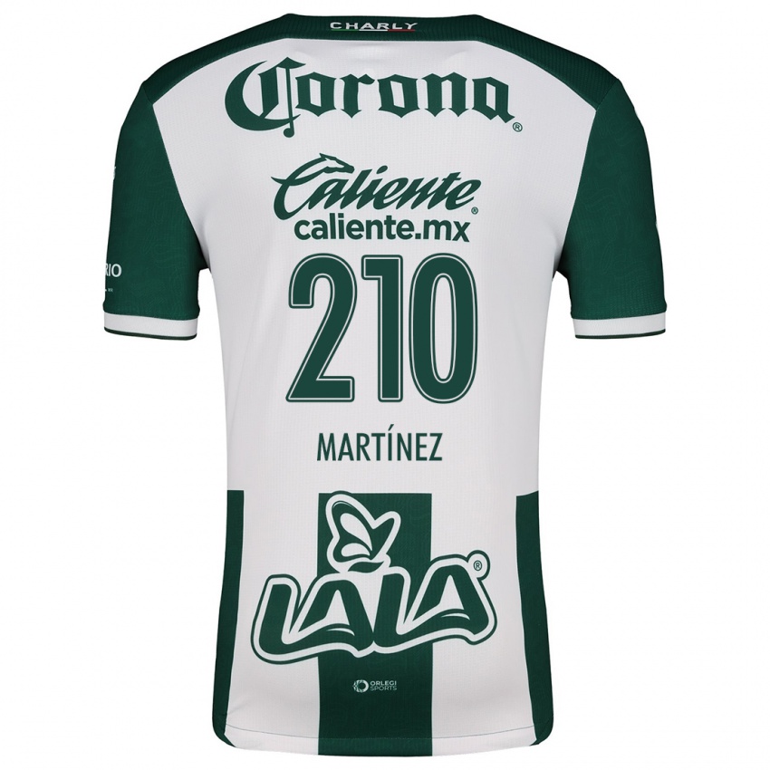 Bambino Maglia André Martínez #210 Verde Bianco Kit Gara Home 2024/25 Maglietta