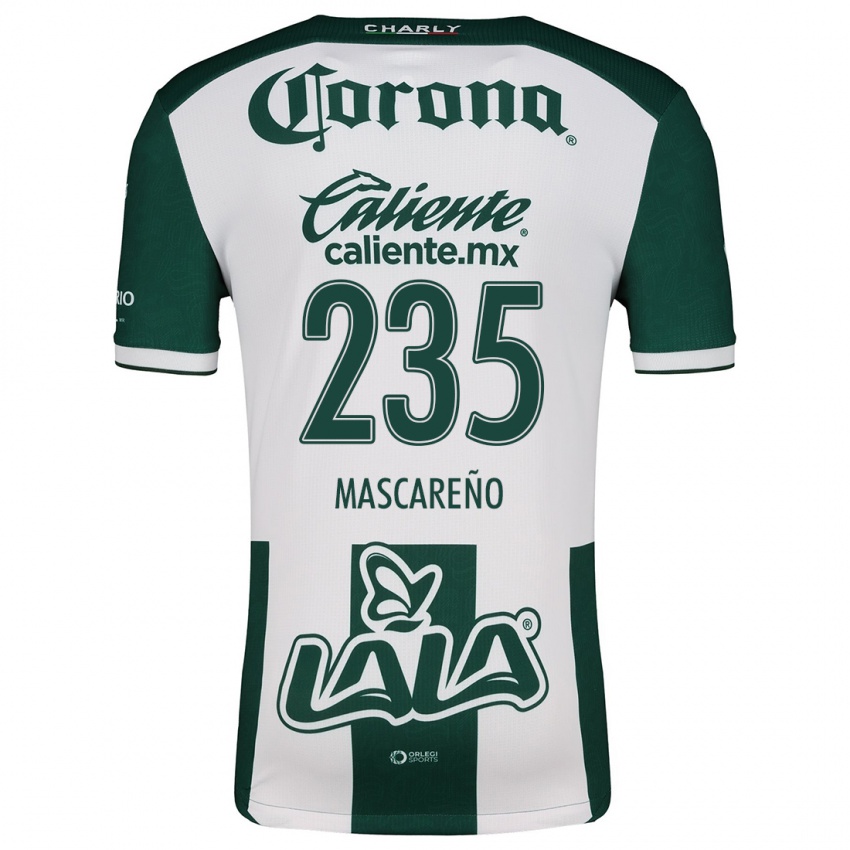 Bambino Maglia Luis Mascareño #235 Verde Bianco Kit Gara Home 2024/25 Maglietta