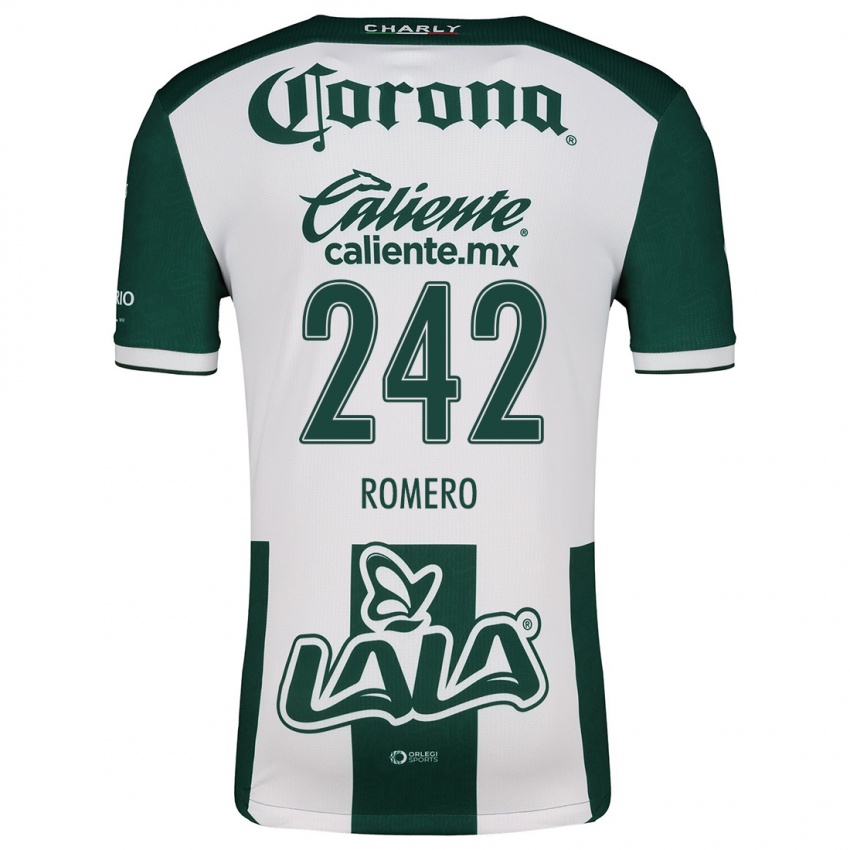 Bambino Maglia Ángel Romero #242 Verde Bianco Kit Gara Home 2024/25 Maglietta