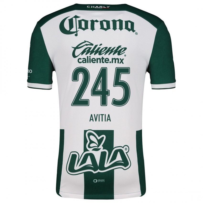 Bambino Maglia Samuel Avitia #245 Verde Bianco Kit Gara Home 2024/25 Maglietta