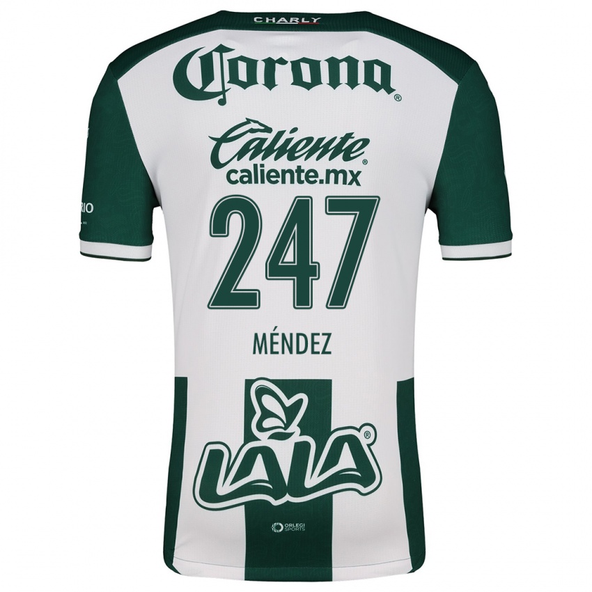 Bambino Maglia Owen Méndez #247 Verde Bianco Kit Gara Home 2024/25 Maglietta